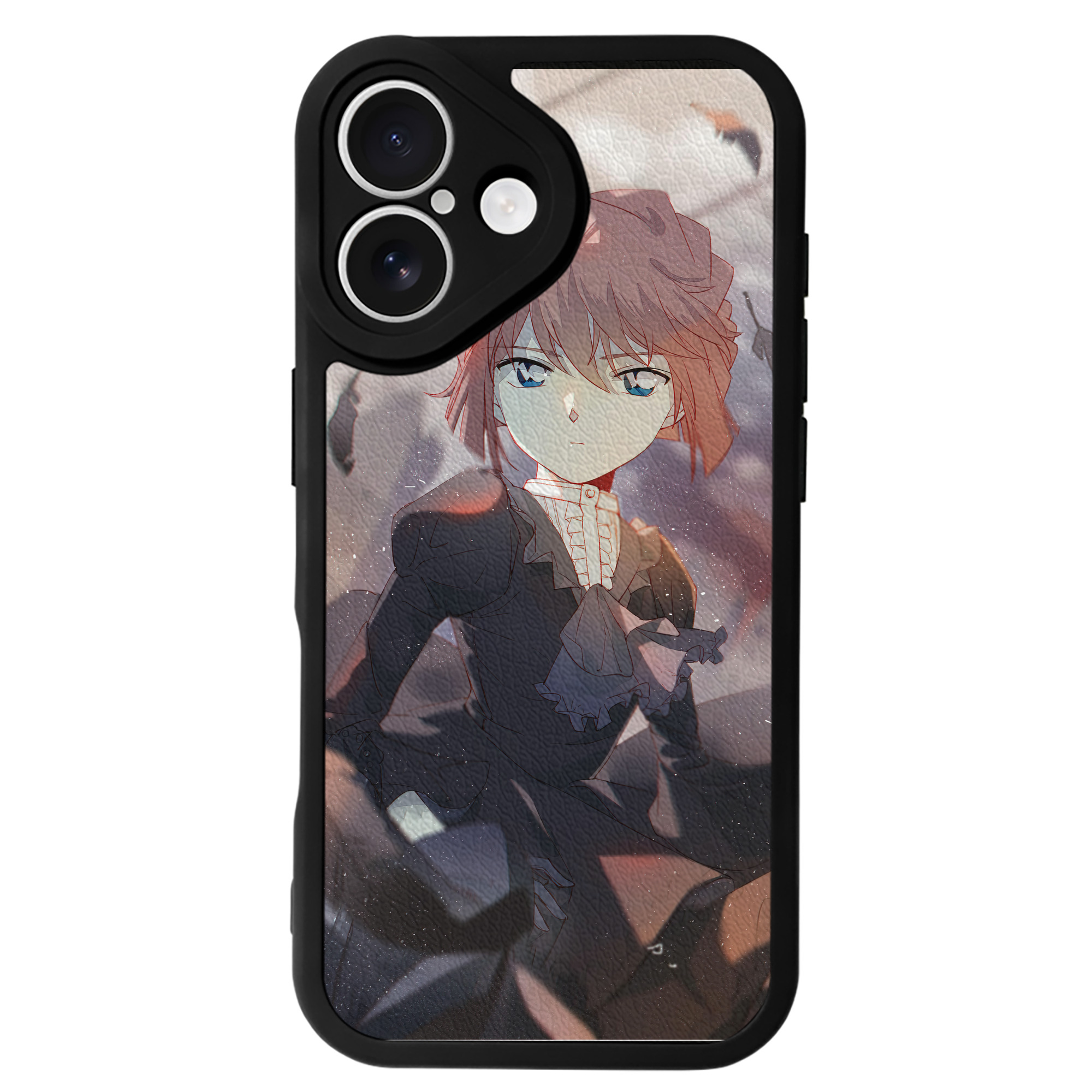 （画像用） 名探偵コナン Detective Conan 【iPhone 16シリーズ対応】シリコンスマホケース（レザー調） 材質：シリコン